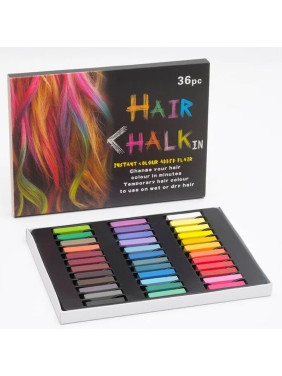 Набор цветных мелков для волос 36 цветов (Краска- мел Hair chalk)