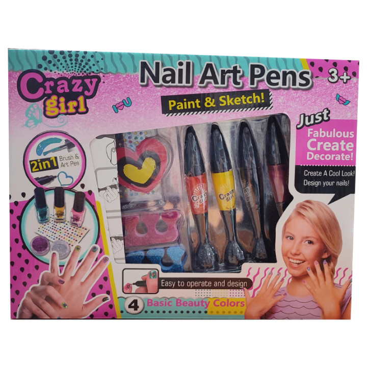 Набор для маникюра "Crazy girl" Nail art pens