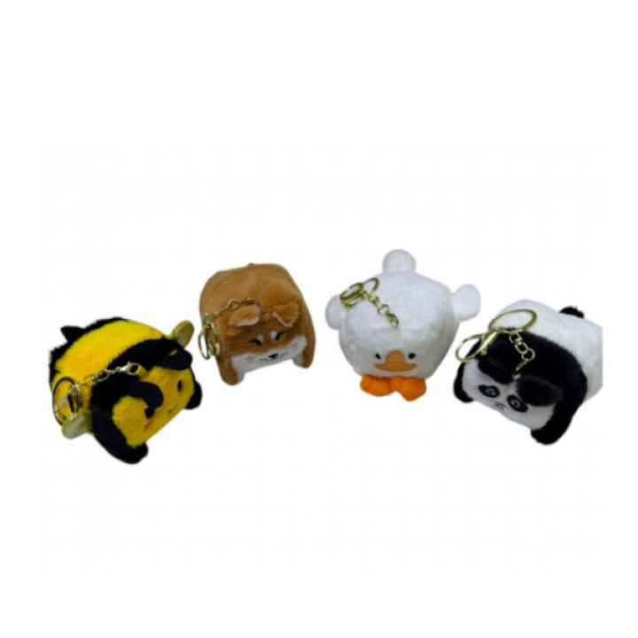 Мягкая игрушка брелок Капибара куб (микс)