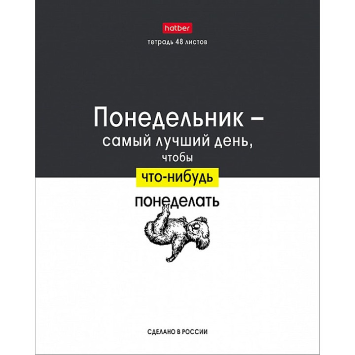 Тетрадь 48 листов А5ф клетка 65г/кв, на скобе 10 диз в коробке "Люблю школу"