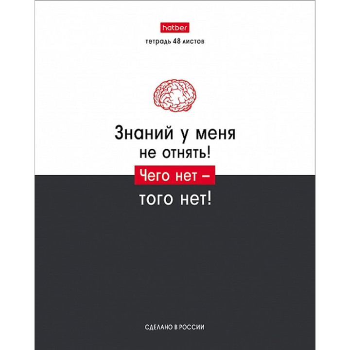 Тетрадь 48 листов А5ф клетка 65г/кв, на скобе 10 диз в коробке "Люблю школу"