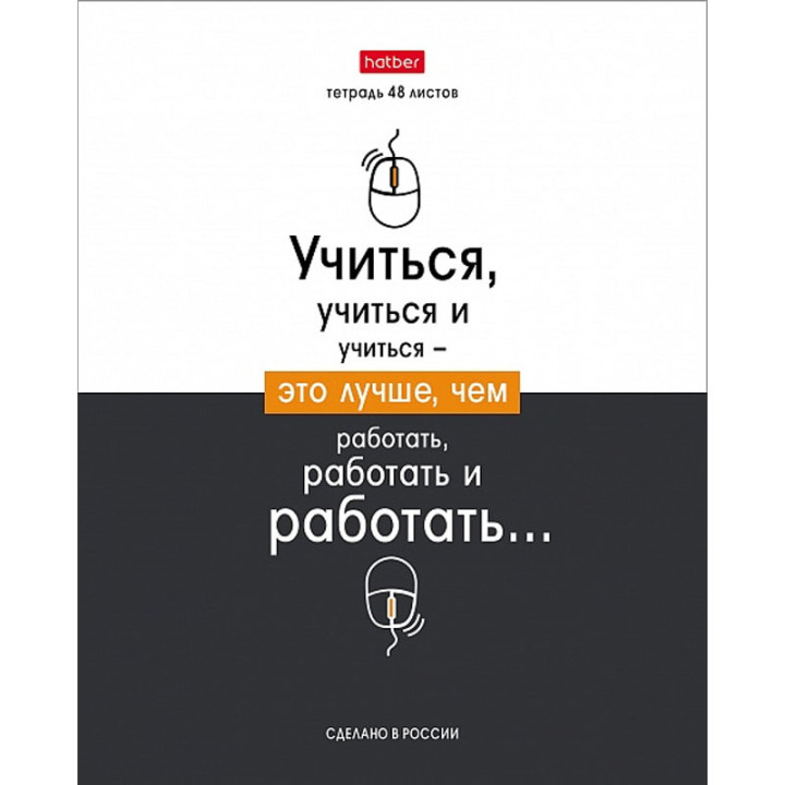 Тетрадь 48 листов А5ф клетка 65г/кв, на скобе 10 диз в коробке "Люблю школу"