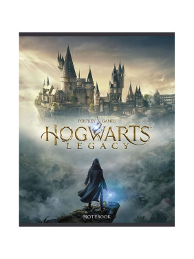 Тетрадь 48 листов А5ф клетка 65г/кв, на скобе "Hogwarts Legacy"