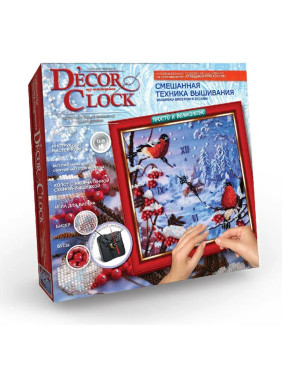 Danko Toys Набор для творчества Decor Clock Снегири