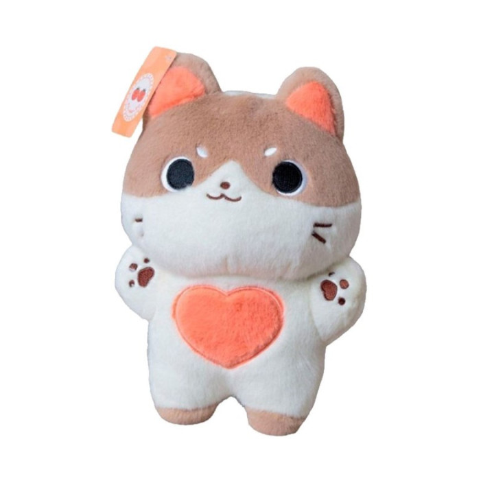 Мягкая игрушка Котик Моти с сердцем