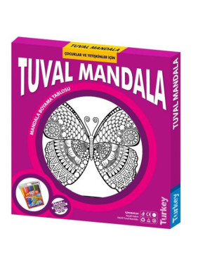 Tuval Mandala boyama tablosu 30x30 cm