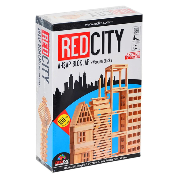 Red City Ahşap Bloklar Деревянные блоки