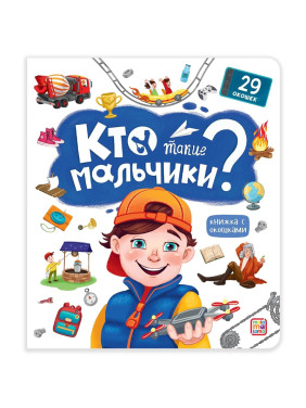 Книга с окошками 29 окошек Кто такие мальчики?