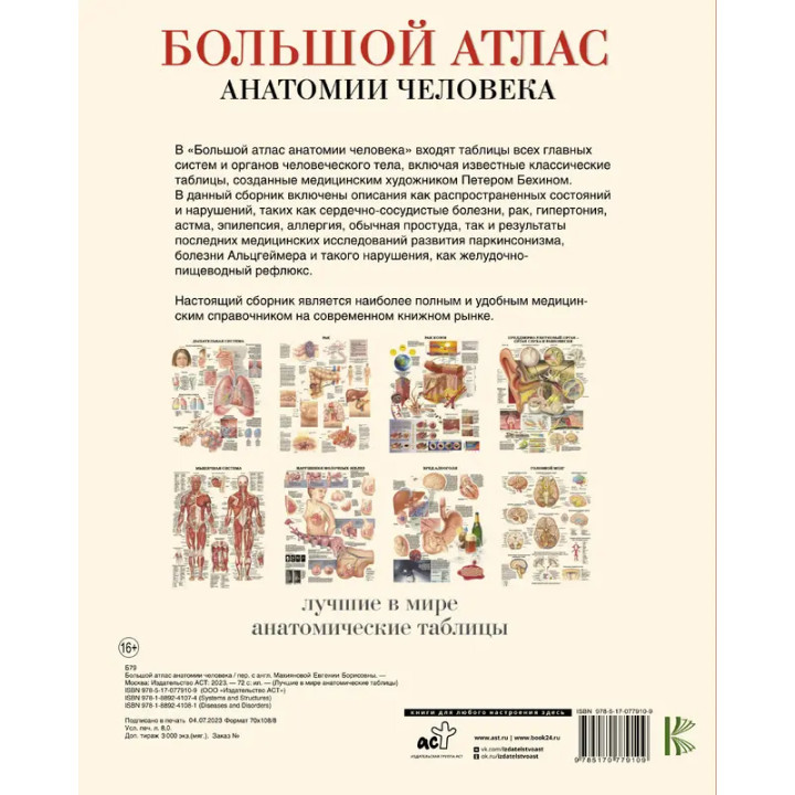 Большой атлас анатомии человека Махиянова Е.Б _--