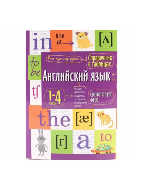 Справочник в таблицах. Английский язык. 1- 4 классы