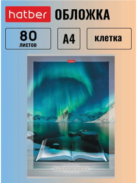 Тетрадь Hatber 80 листов, формат А4, клетка, на скобе 3 дизайна Тетрадь Hatber 80 листов, формат А4, клетка, на скобе 3 дизайна