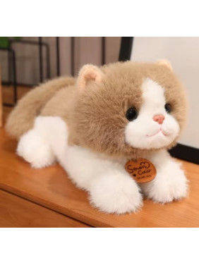 Мягкая игрушка плюшевый котик Маффи, цвет светло-коричневый