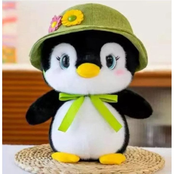 Мягкая игрушка Пингвин в панамке 25 см Мягкая игрушка Пингвин в панамке 25 см