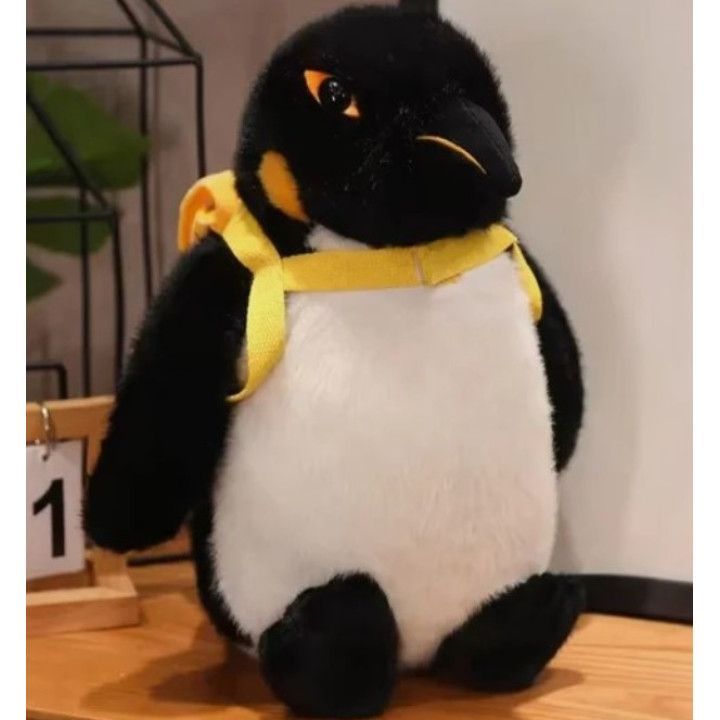 Мягкая игрушка Пингвин антистресс с рюкзаком