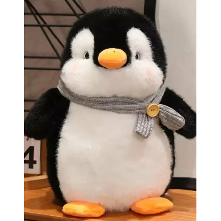 Мягкая игрушка Пингвин с шарфиком 25 см 