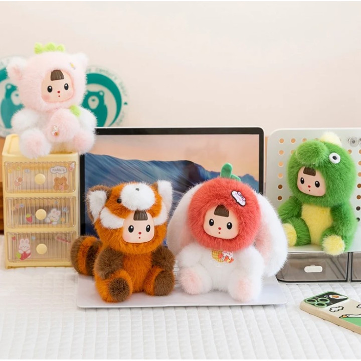 Мягкая игрушка Куколка в мягком костюме зверят 