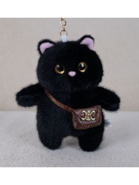 Мягкая игрушка брелок Кот с сумочкой