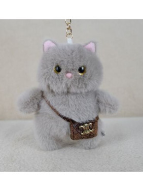 Мягкая игрушка брелок Кот с сумочкой