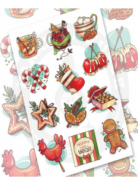 Наклейки новогодние "Magic forest" 2pcs Наклейки новогодние "Magic forest" 2pcs