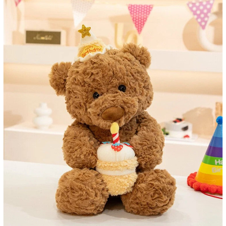 Мягкая игрушка Мишка с тортиком