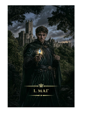 Таро «Темное фэнтези». 78 карт и книга