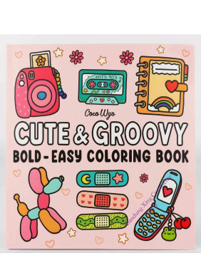 Раскраска антистресс для взрослых и подростков Coco Wyo -Cute & Groovy