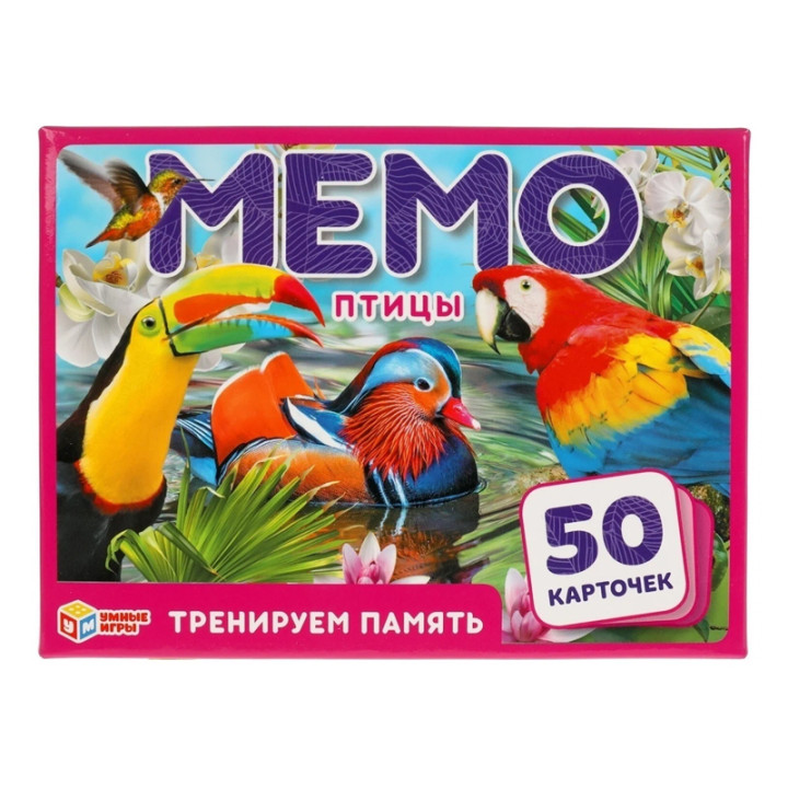 Игра-мемо Умные игры Птицы, 50 карточек