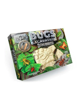 Набор для раскопок Bugs Excavation - Насекомые, 6 видов