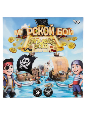 Настольная стратегическая игра "Морской бой Pirate Gold"