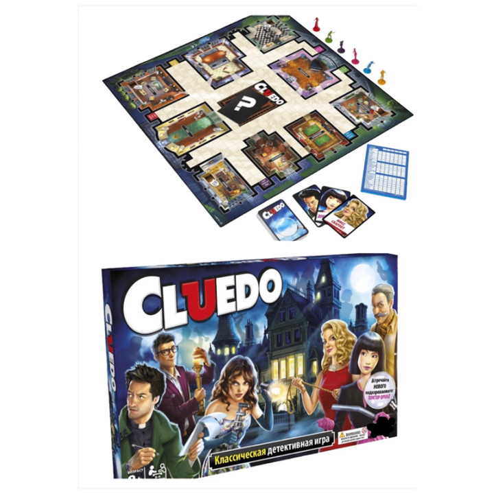 Настольная Детективная Игра Клуэдо/ Cluedo обновленная