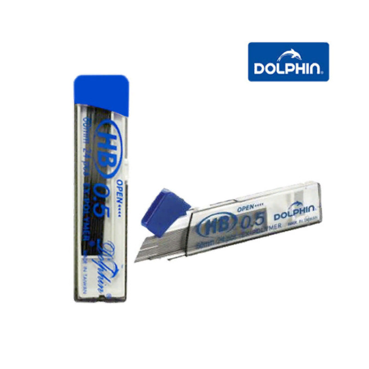 Запаска для карандаша "DOLPHIN" HB 0.5 - 0,7мм (60 mm 24 pcs) EX-POLYMER