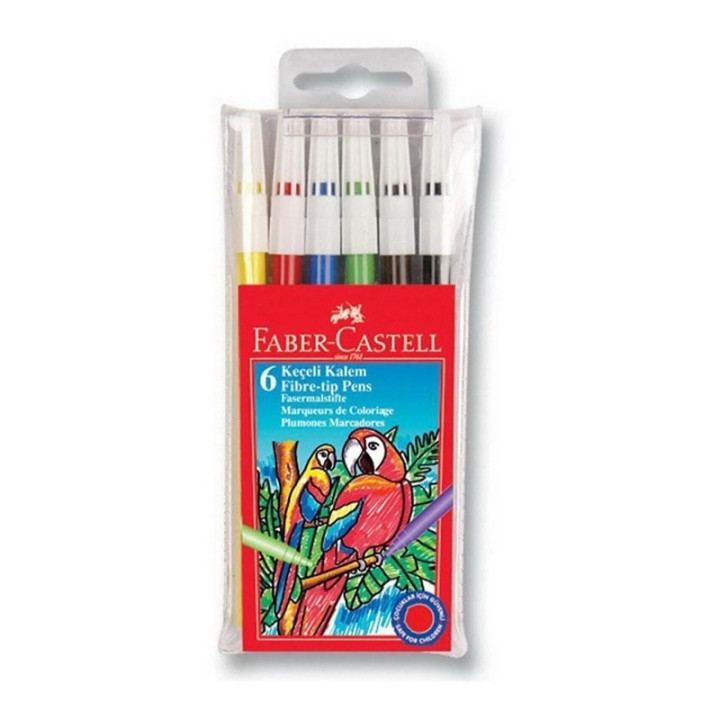 Фломастер 6 цветов "FABER-CASTELL"