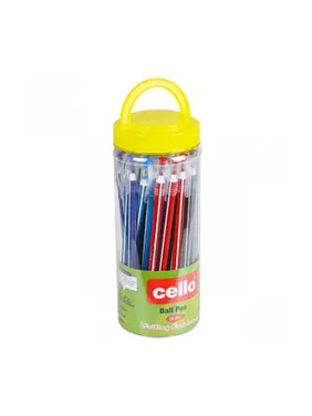 Ручка шариковая синяя "CELLO" ball pen в упаковке 50 шт