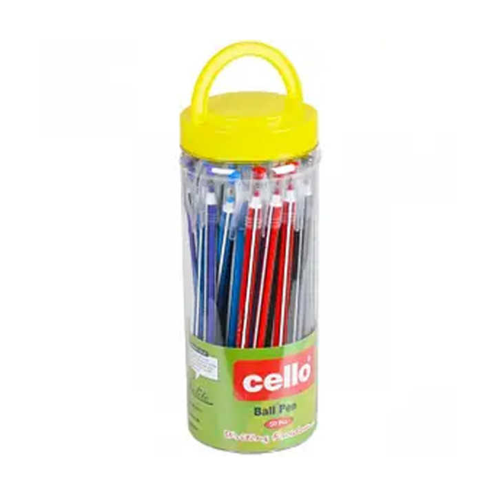 Ручка шариковая синяя "CELLO" ball pen в упаковке 50 шт