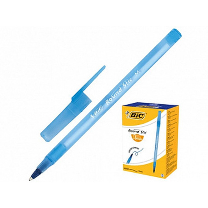 Ручка шариковая BIC "Round Stick Classic" толщина письма 0,32мм, синяя 921403