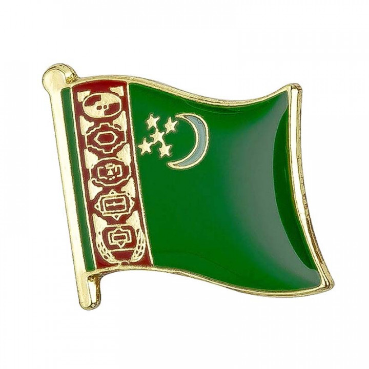 Значок Флаг Туркменистана - 15 ман