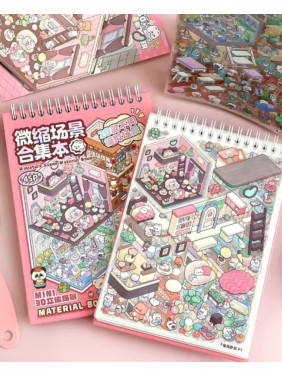 Блокнот - 3D - A4 Стикеры наклейки сделай сам DIY, стикеры изометрия 