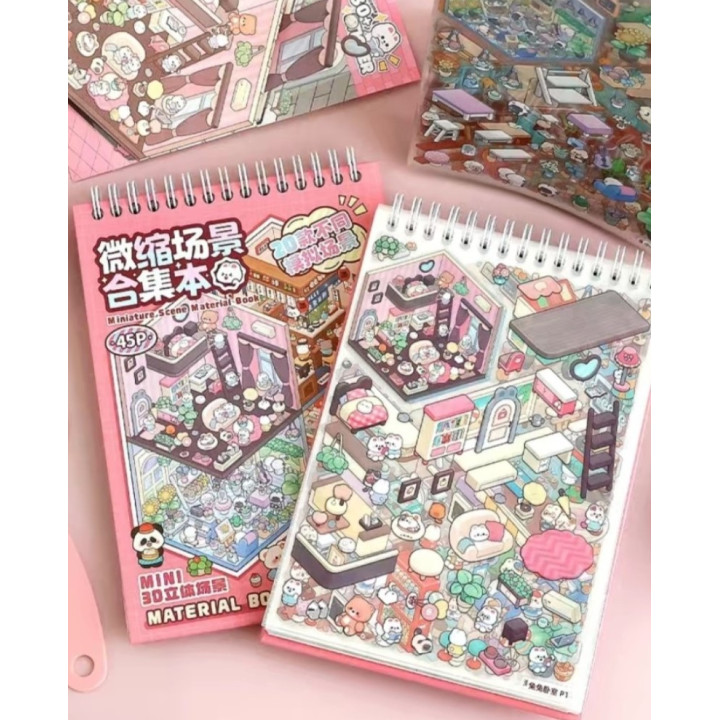 Блокнот - 3D - A4 Стикеры наклейки сделай сам DIY, стикеры изометрия 